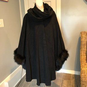 Vintage Black Wool Coat